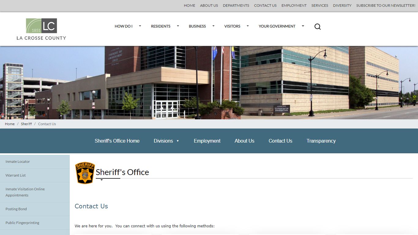 Contact Us - LaCrosseCounty
